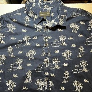 2X No Boundaries Navy blue Mermaid Casual Shirt